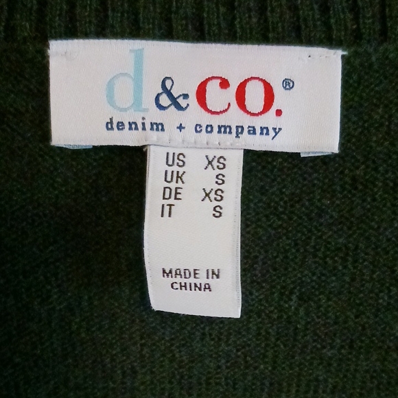 NWOT Denim & Co.V-Neck Drop-Shoulder Long-Sleeve Pocketed Tunic - Size XS - Picture 2 of 7